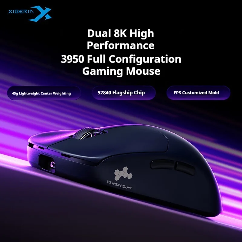 XIBERIA EX مزدوج 8K PAW3950 الاستشعار الشمال 52840 الرائد تحكم 0.125 مللي ثانية 8000 هرتز FPS للألعاب قوالب الرياضة الإلكترونية خفيفة الوزن