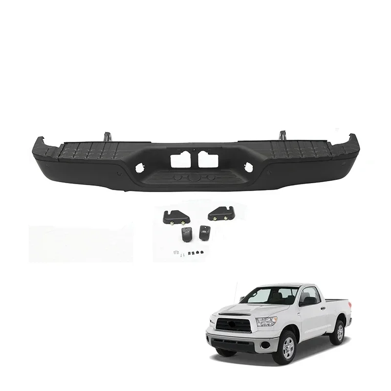 

XDSNew Product Black Winch Bumper And Rear Step Bumper Fit Tundra 2007-2014 Textured Black Truck Bumper Combo