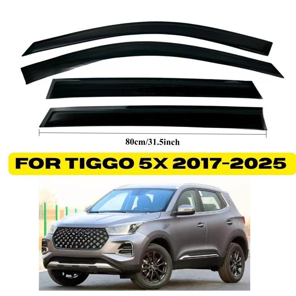 for Tiggo 5X 2017-2025 Car Window Rain Cover Car Windows Visor for Tiggo 5X 2017-2025 Sun Visor Rain Cover