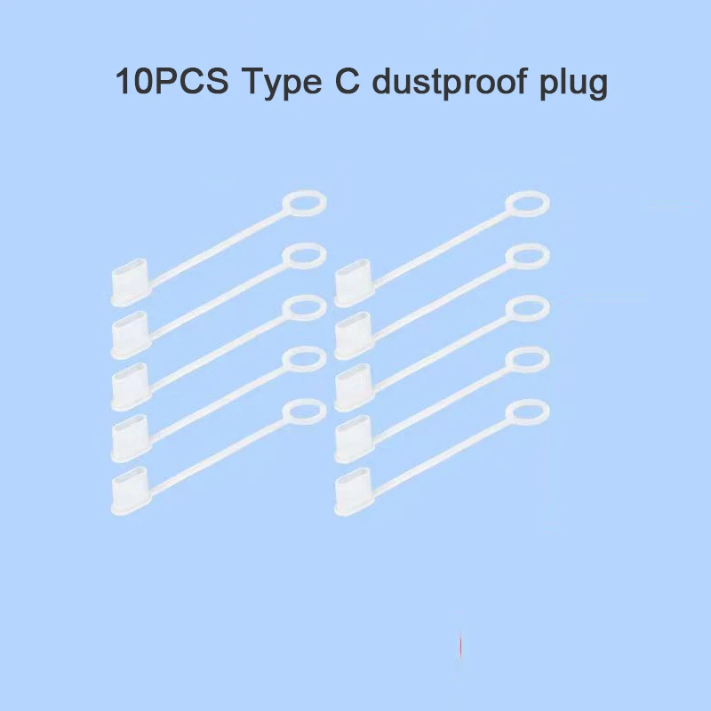 قبعات USB من النوع C تغطي حبل لكابلات USB A مع غطاء حماية من الغبار سدادة الغبار من النوع C حافظة كم مقاومة للبيانات قابس USB للغبار