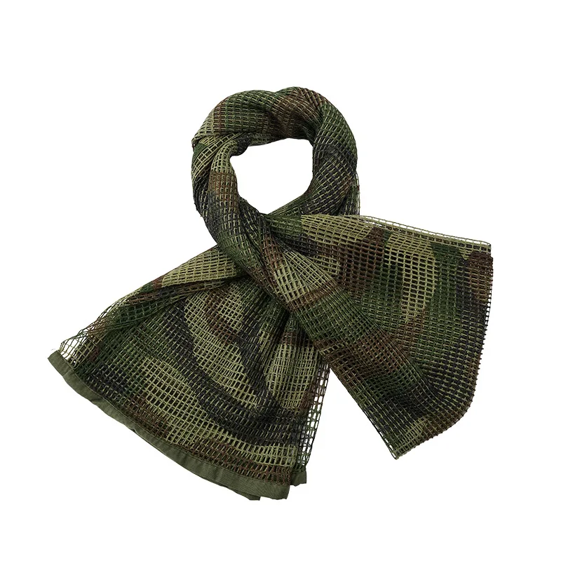 Taktisches Tarnnetz-Schal, Atmungsaktiver Scharfschützenschleier für Jagd, Airsoft, Outdoor-Militärausrüstung
