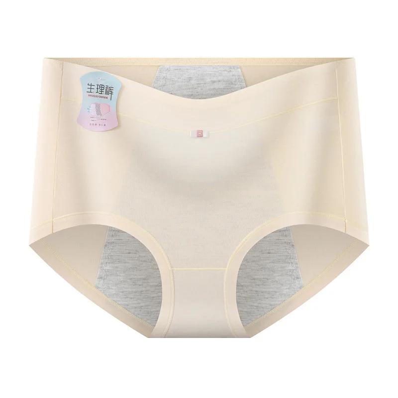 【1 pz】 Mutandine alte da donna per ragazze pantaloncini mestruali di fascia alta mutandine donna mestruale biancheria intima a vita alta