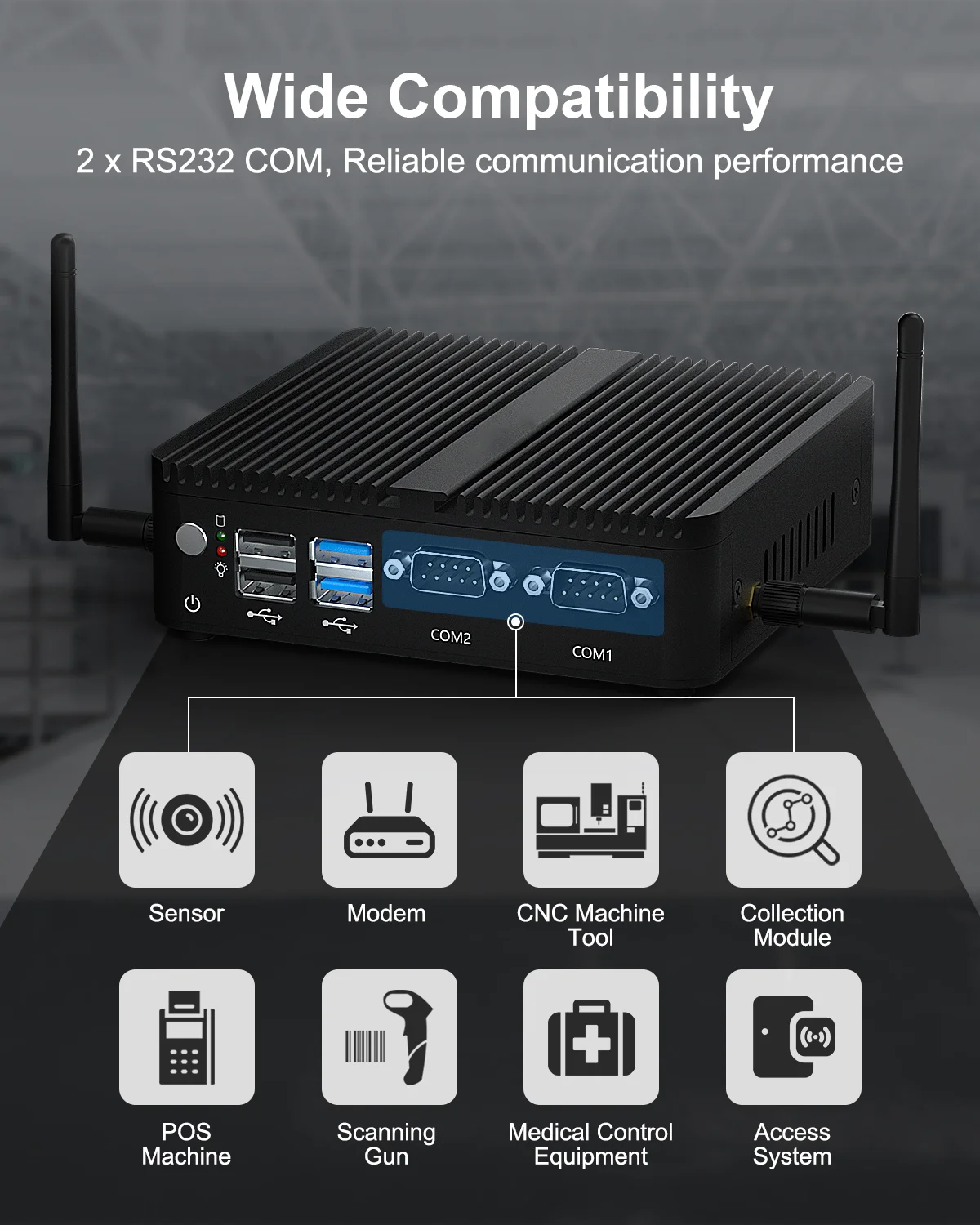 

Fanless Mini Computer PC J4125-2L HYSTOU Support 2.4G/5.8G Band WiFi Intel® UHD Graphics 600 DDR4 Windows 11
