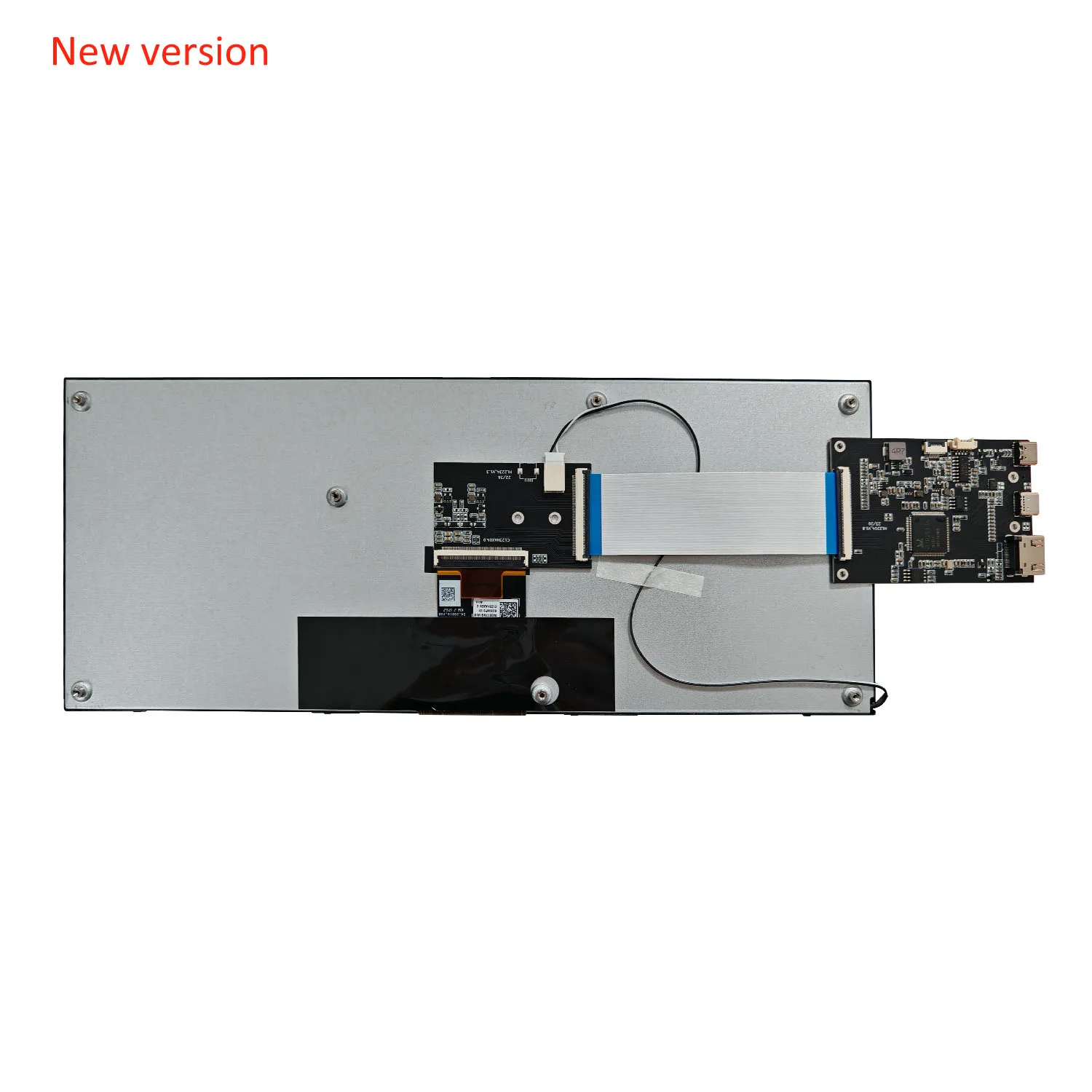 12,3-Zoll-Balkenanzeige, TFT-LCD-Panel-Bildschirm, 1920 x 720 RGB-LVDS-Schnittstelle mit HDMI-Treiberplatine und hoher Helligkeit