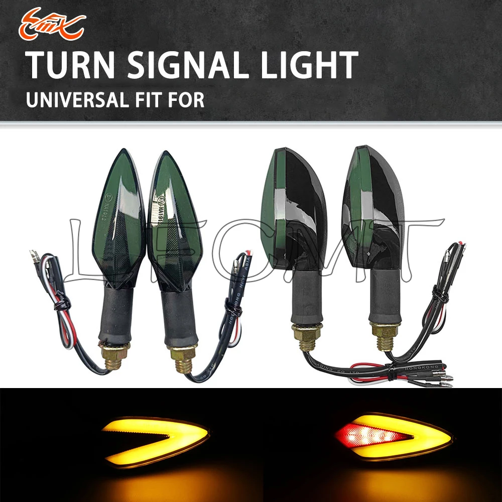 

Universal 10mm Motorcycle Turn Signal Light 2/4PCS Front Rear Amber Arrows Led Flasher Blinker Motorbike Indicator Lamp Light