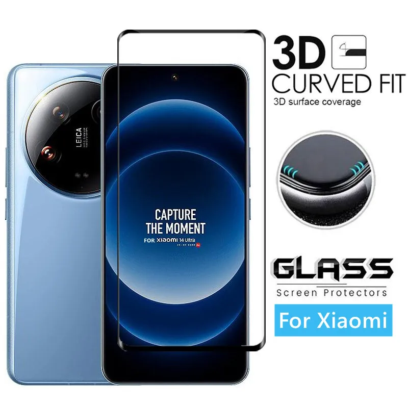 

Full Cover Glass For Xiaomi 14 Ultra Tempered Glass For Xiaomi Mi 14 Ultra Screen Protector Phone Lens Film For Xiaomi 14 Ultra