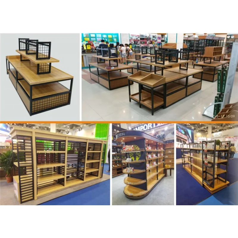 (customized)Sophisticated Retail Shelving Elevate Your Store's Aesthetics with Sturdy Metal Display Rack