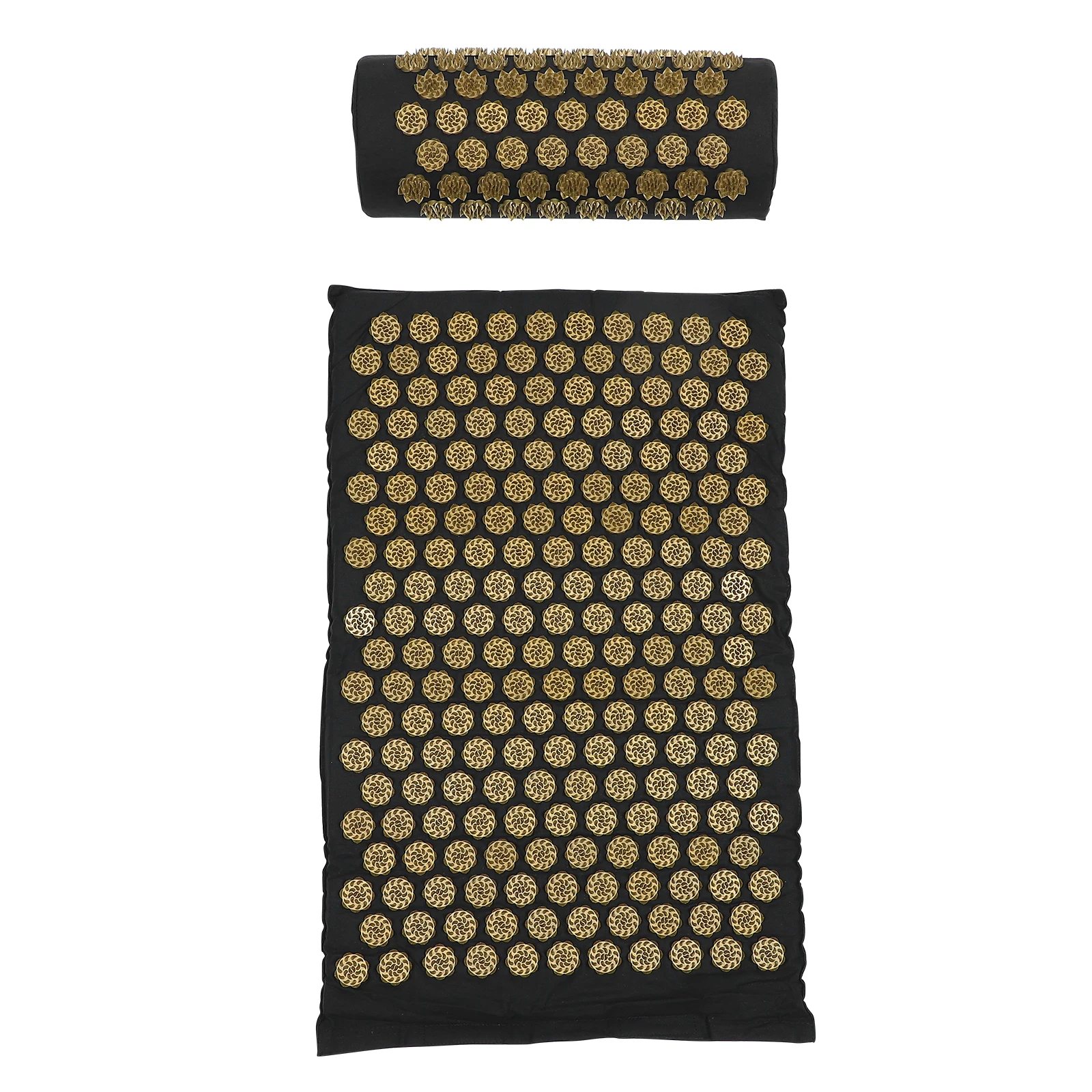 

2 Pcs Lightweight Foldable Acupoint Massage Mat Washable ABS Cotton Yoga Massage Mat Non-slip Yoga Acupoint Pad