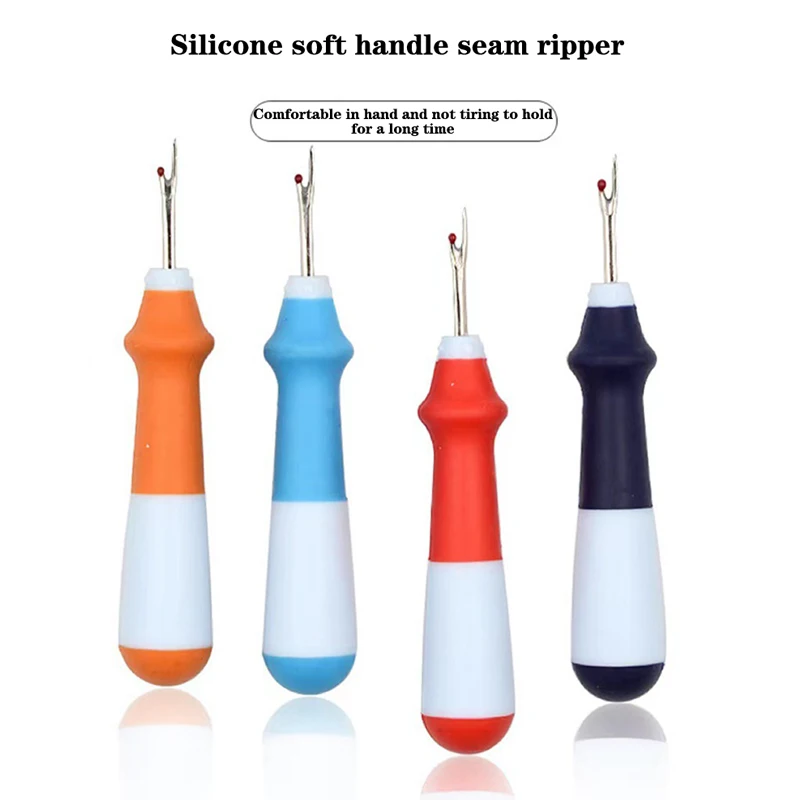 1/4Pcs/Set Silicone Thread Remover Labour Saving Sharp Multi-coloured Encapsulated Cross Stitch Thread Cutter Sewing Accessories