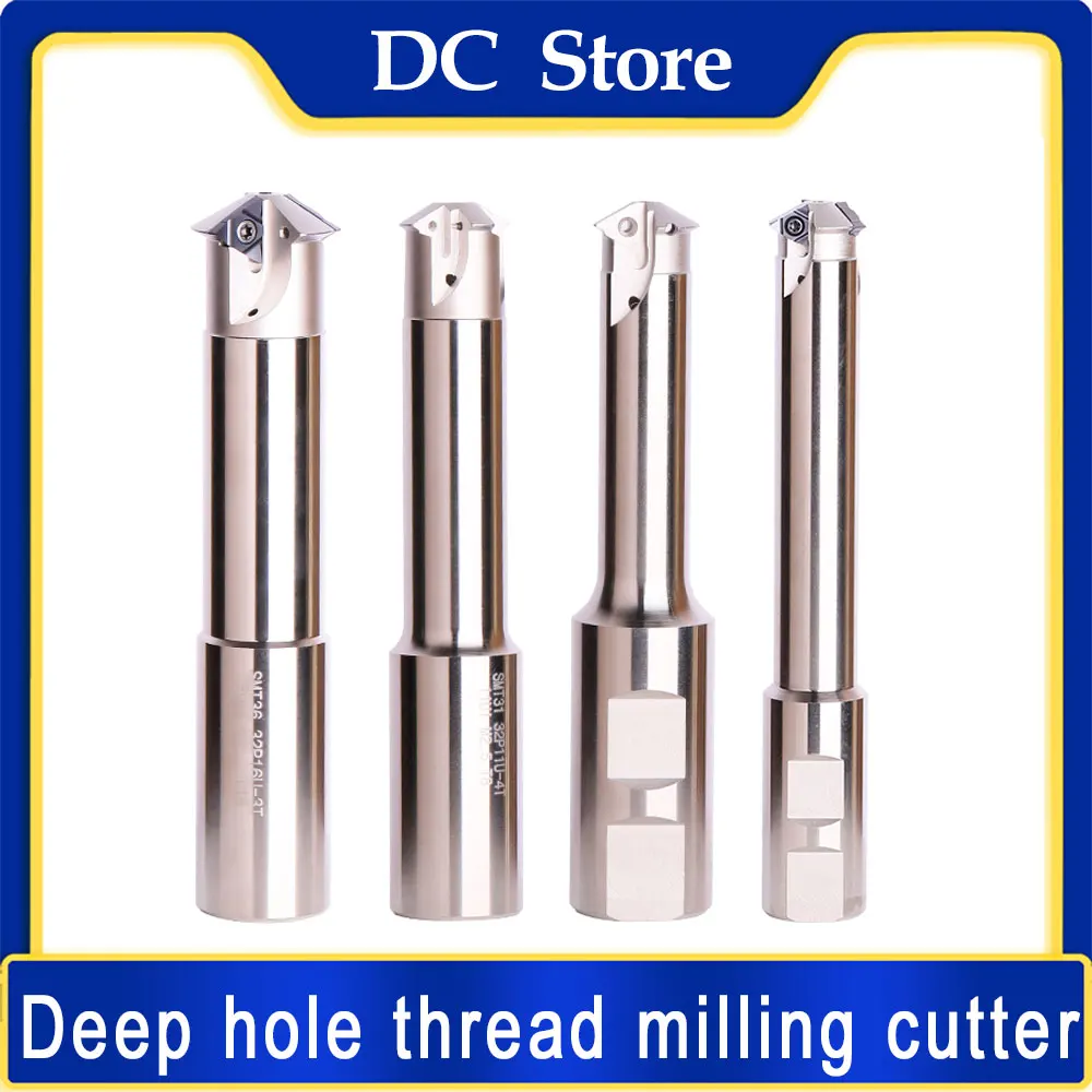 

SMT Фреза для резьбы с глубокими отверстиями 15 21 23 26 Фреза для резьбы с ЧПУ Внутреннее охлаждение для твердосплавной пластины серии 11UID 16UID