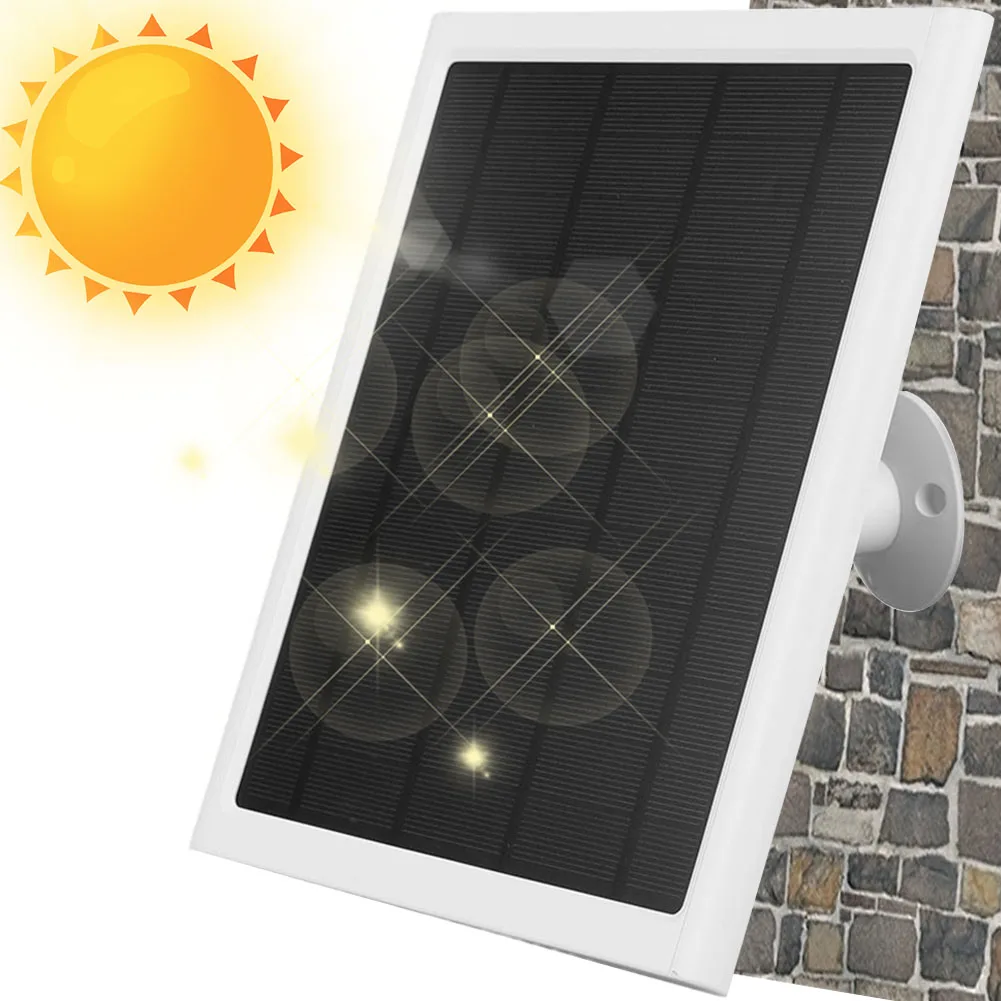 

6W 6V Solar Panel for Ring Spotlight/Stick Up Cam Solar Power Charger Waterproof Camera Solar Panel Includes Mount Solar Cells