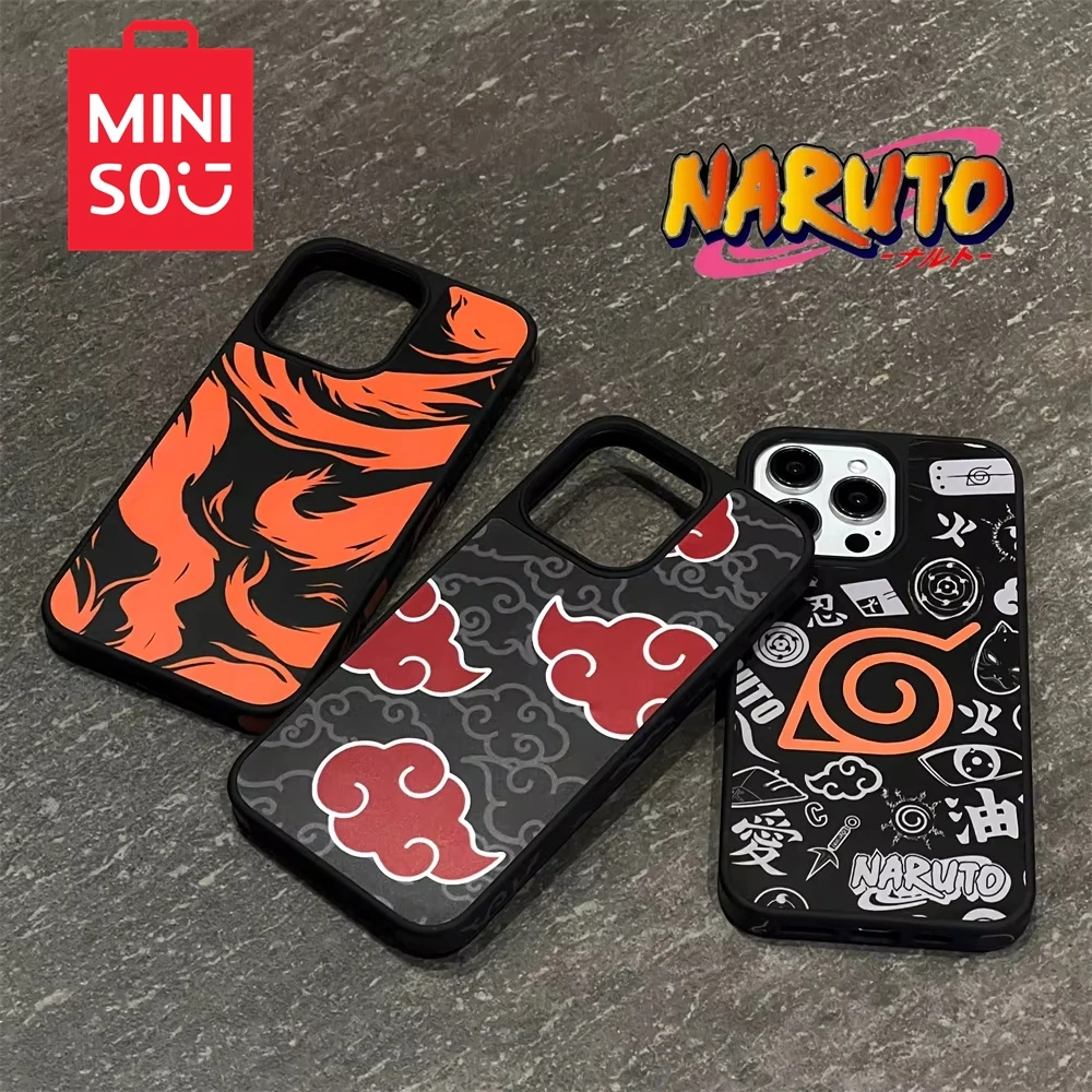 Anime Akatsuki Clouds Kurama Cases for iphone 16 15 14 13 12 11 Pro Max Full Cover Painting Soft Bumper Phonecase Funda