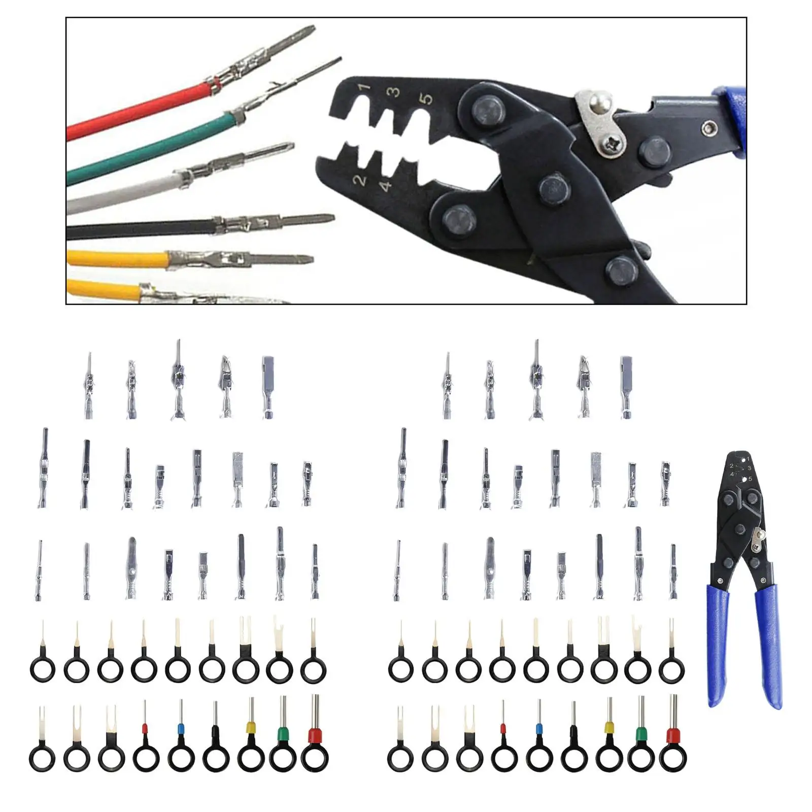 340 Pieces Car Electrical Wire Terminal Pin Connector Kit Professional Car