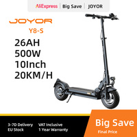 Electric scooter JOYOR Y8-S 500W Motor 48V 26AH Large Capacity Battery 110KM Battery Life 10 Inch Kick Folding Adults E-Scooters