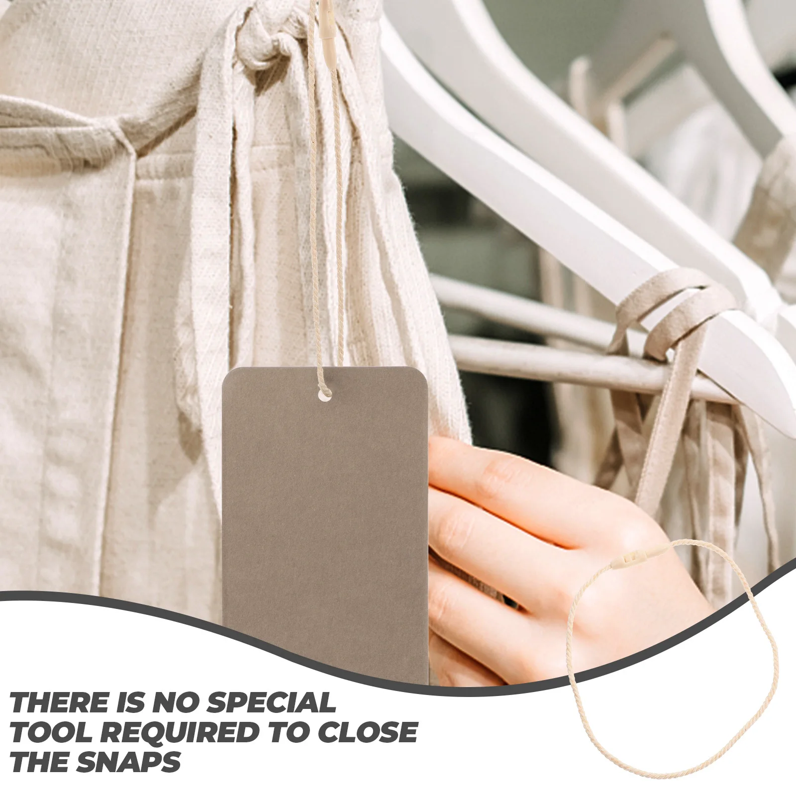 

200pcs Hanging Strings Label Fasteners Label Security For Clothes Tags Ropes Craft Garment Price Tag Accessories String