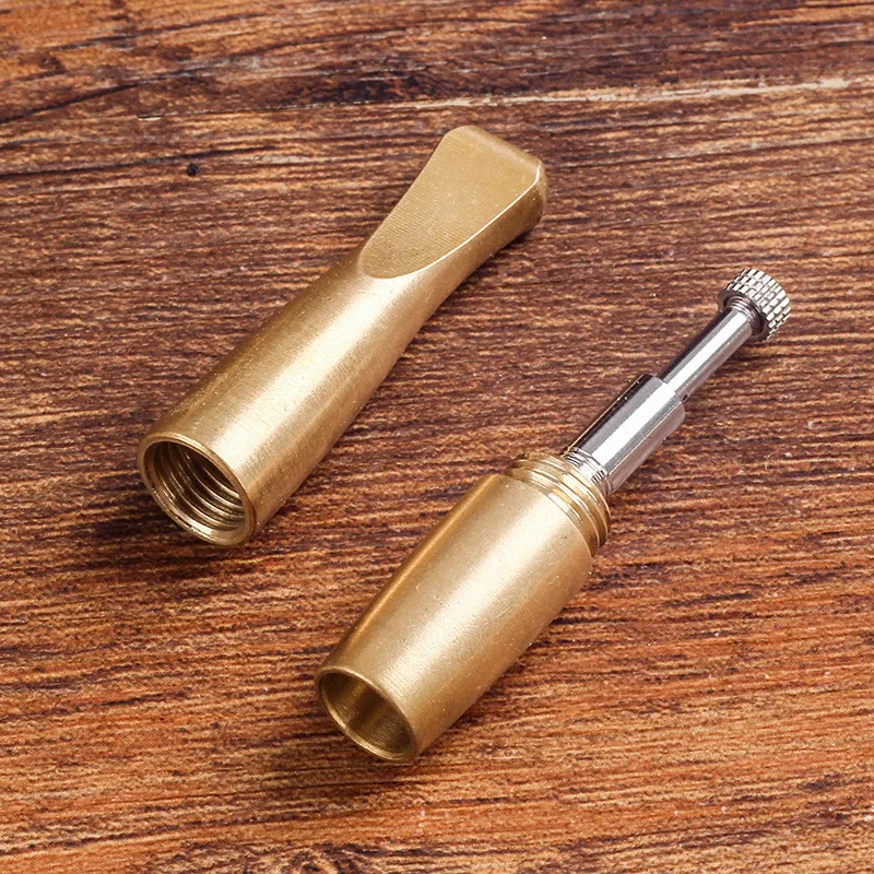 فلتر حامل سجائر نحاسي ، ناعم متوسط خشن كلاسيكي ، ثلاثة أغراض ، تنظيف قابل للفصل ، أنابيب قابلة لإعادة الاستخدام #4