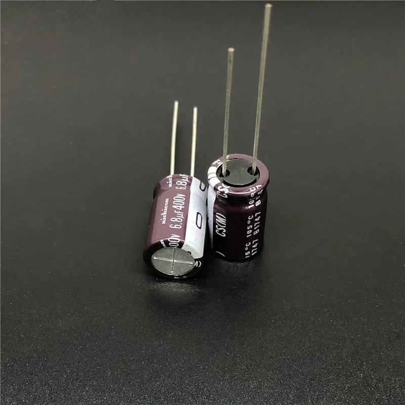 5Pcs/50Pcs NICHICON CS Series 10x16mm High Ripple Current High Reliability 400V6.8uF Aluminum Electrolytic capacitor