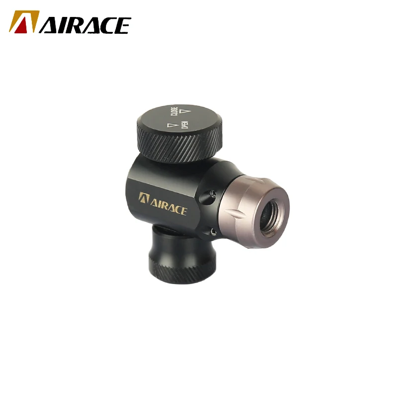 AIRACE Mini Bicycle CO2 Pump Portable Tire Inflator For Schrader Presta Adapter MTB Road Bike Aluminum Alloy Automatic Pump