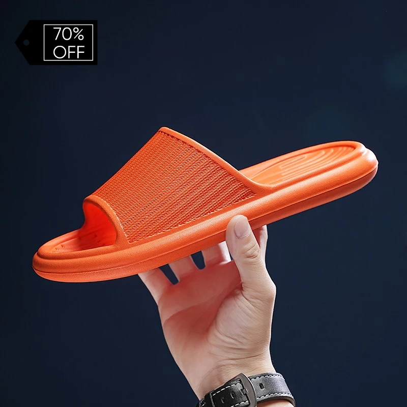 

Женские и мужские толстоподошвенные тапочки-облака для дома, летние пляжные шлепанцы из ЭВА с мягкой подошвой, нескользящие сандалии для отдыха и ванной комнаты