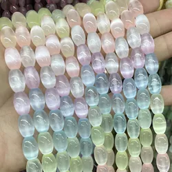 8*12MM Natural Rice Shape Gemstone Colorful Selenite Stone Loose Spacer Beads For Jewelry Making Diy Bracelet Necklace Earrings