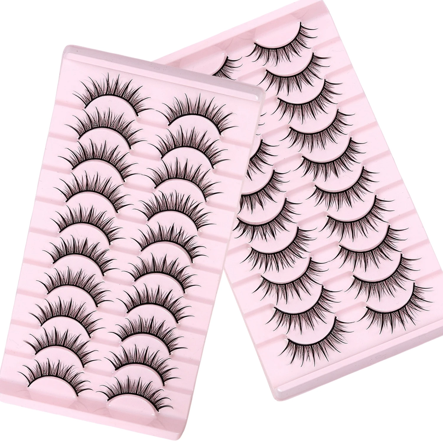 ขนตาการ์ตูน, ขนตาปลอม, คอสเพลย์แบบธรรมชาติ, ขนตาแบบชิ้นเดียวแน่นสไตล์ไทย, ขนตาแบบยุโรป-อเมริกัน