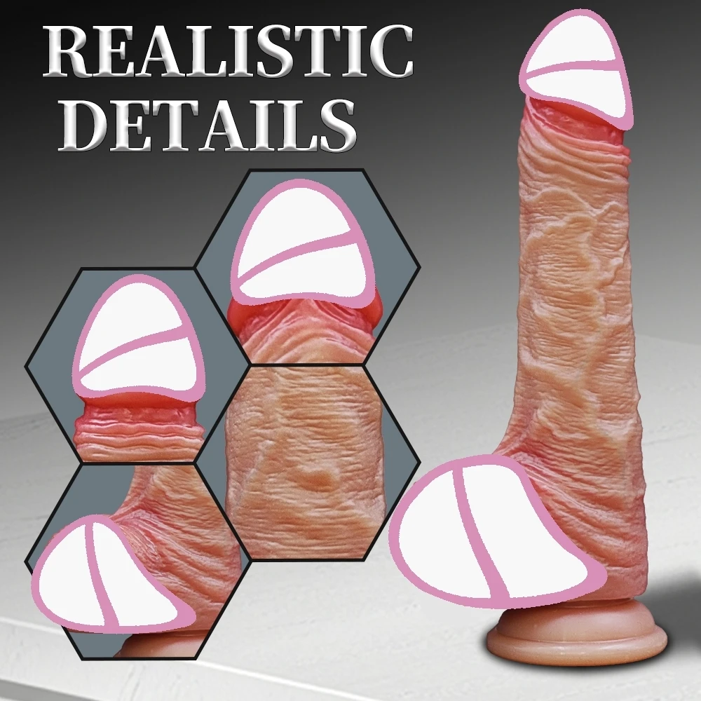 Huge Thick Realistic Dildo Big Penis Double Penetration Anal Plug Vagina Masturbator Fake Dick Adult Sex Toy for Women Sexuales