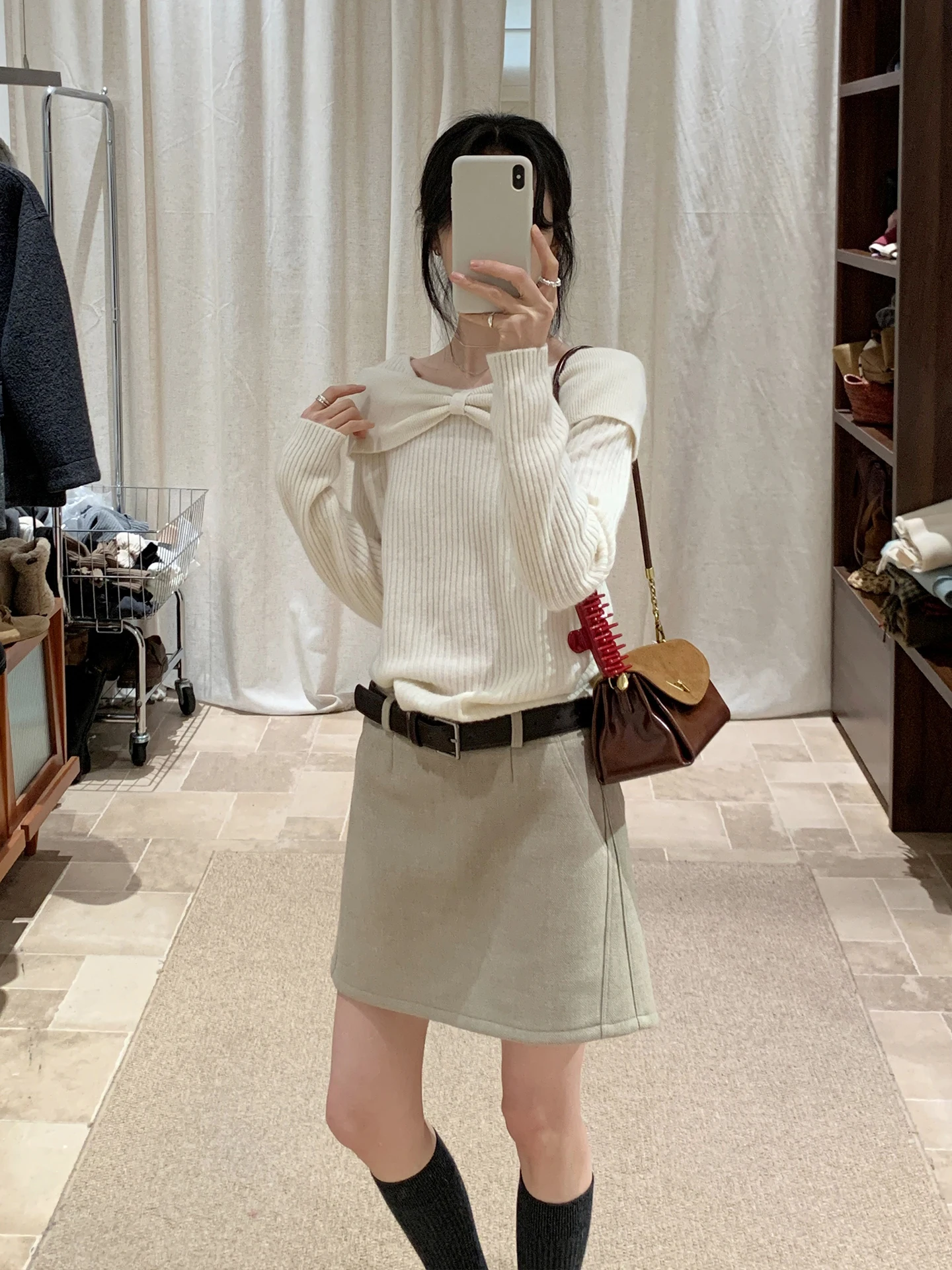 

YNVN Sweet And Gentle Korean Sle Wool Knit Sweater Women's Casual All-Match Design Unique Winter Faion Loose Long Sve