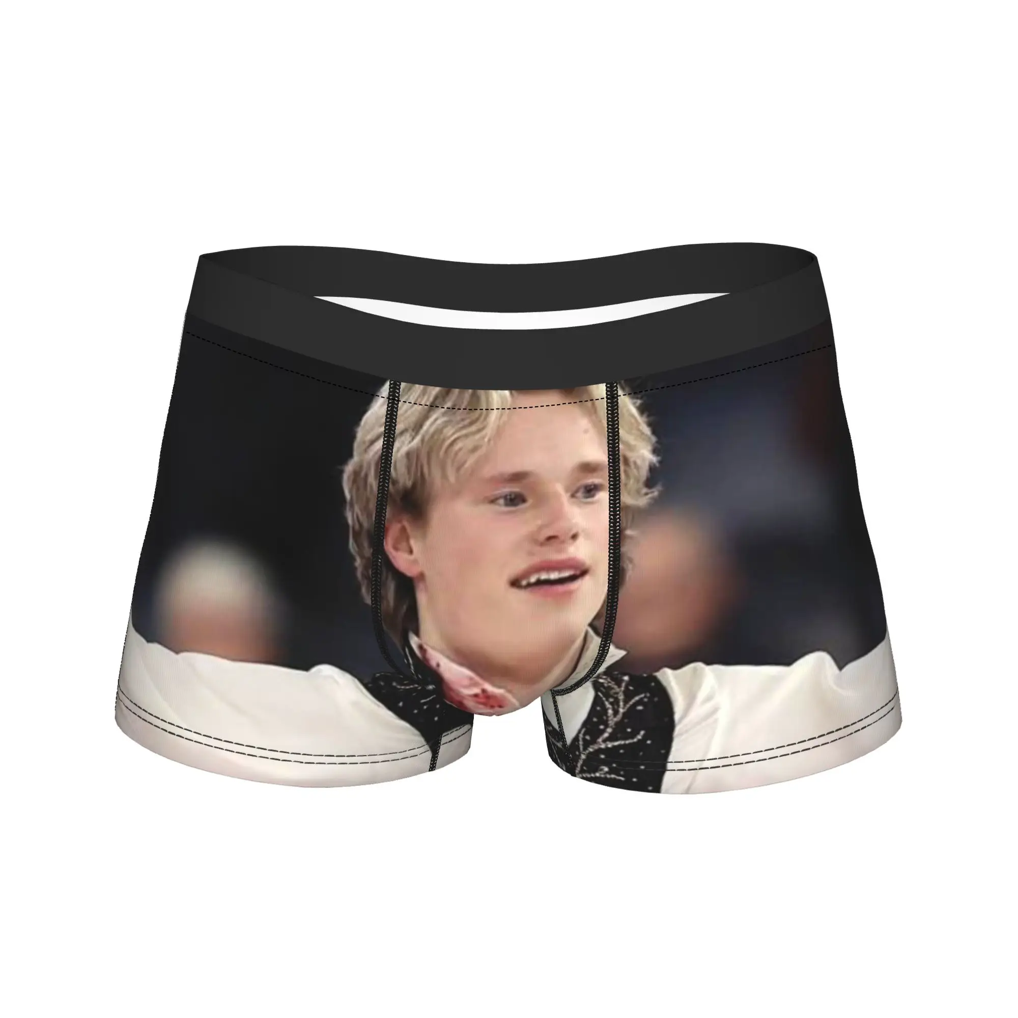 

Боксерские шорты Илья Малинин для фигурного катания с четырехкратным прыжком, оригинальное нижнее белье, забавный подарок для мужчин