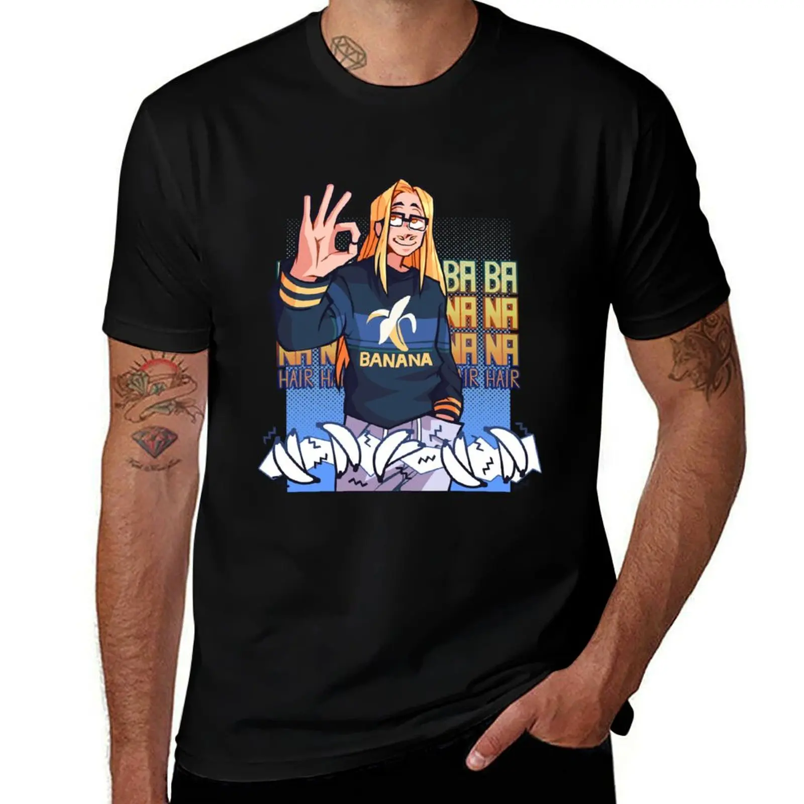 

Banana Hair Present Mic T-Shirt graphic shirts essential t shirt new edition workout shirts for men