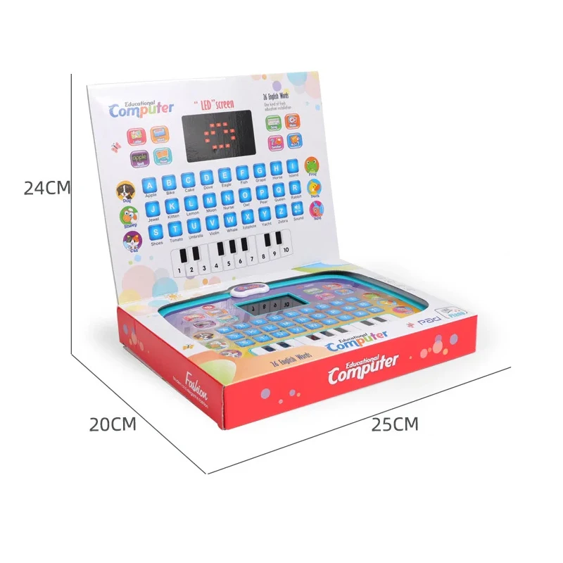 Children's computer Tablet  Led Learning Machine Electronic Book English Early Education Intelligent Story Machine Education Toy