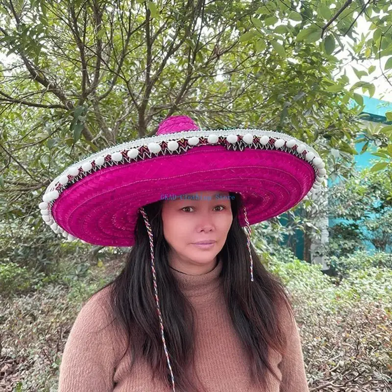 Фото N0PE Fiest Hat Fiest Party Hat Мексиканская шляпа сомбреро Соломенная шляпа сомбреро Мексиканская шляпа Сомбреро Вечеринка