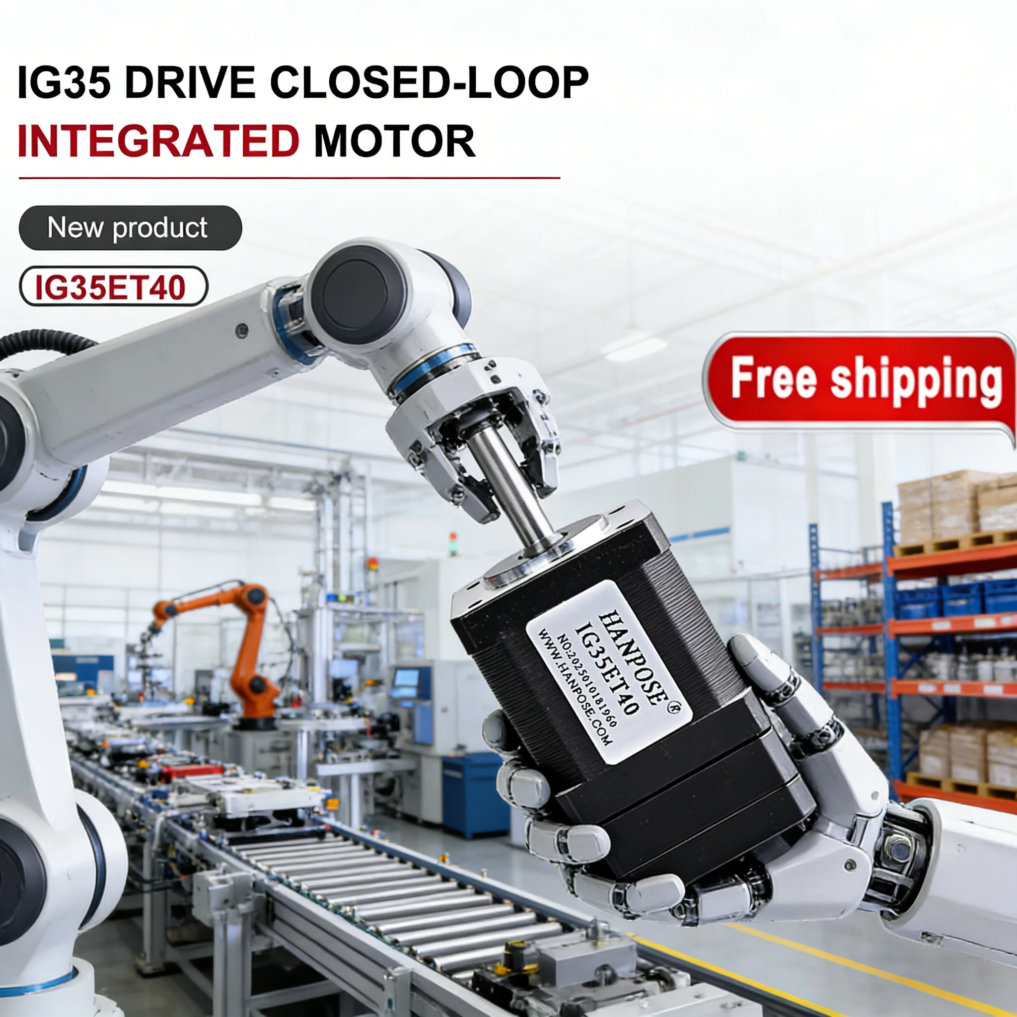 

1.3A 1G35ET40 NEMA14 Integrated Closed-Loop stepper Drive, suitable for Industrial Automation, 485 Communication TTL communicati