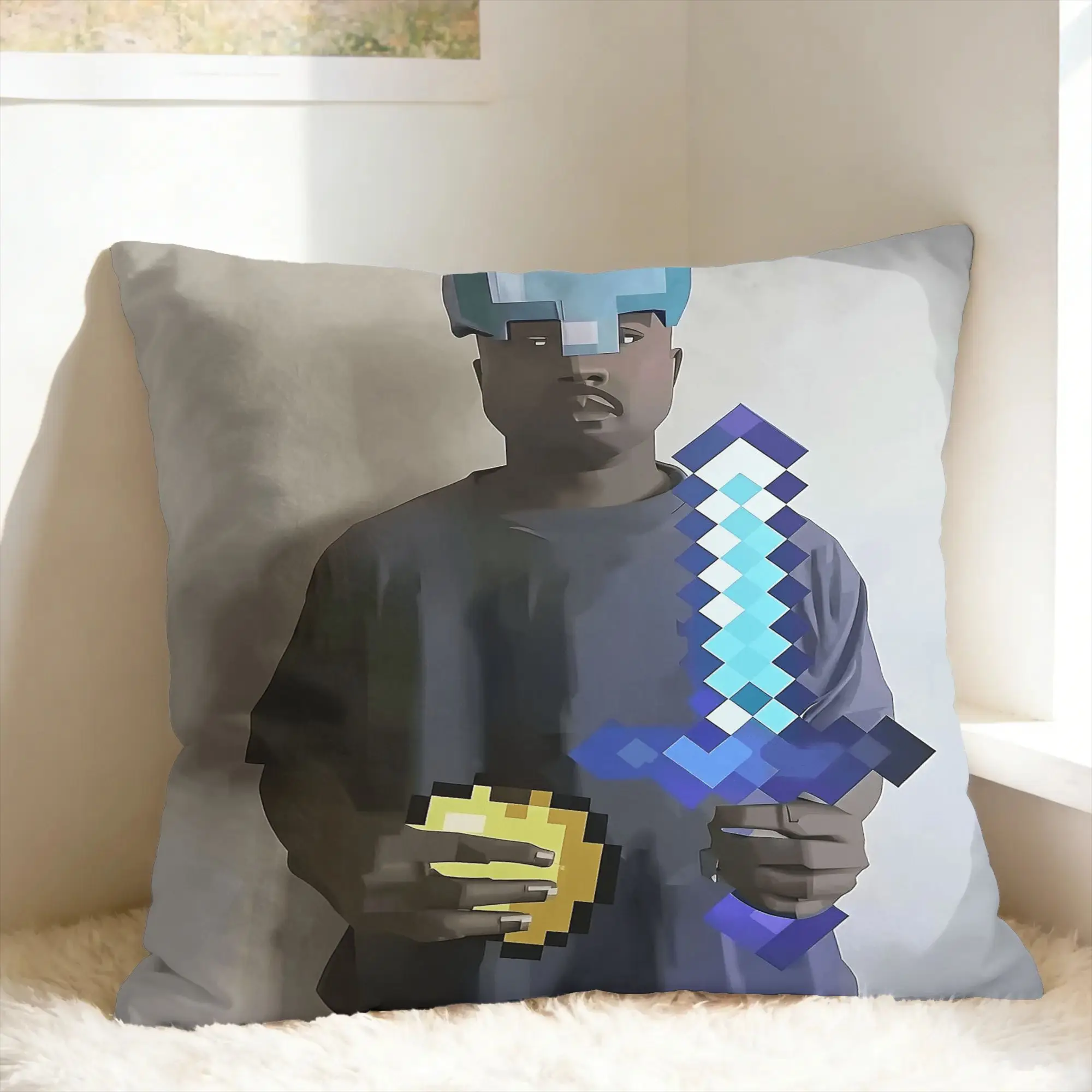 Funny Kanye West Meme Pillow Cover  Custom Cushion Cover Retro Trendy Pillow Case For Sofa Car Home Decor