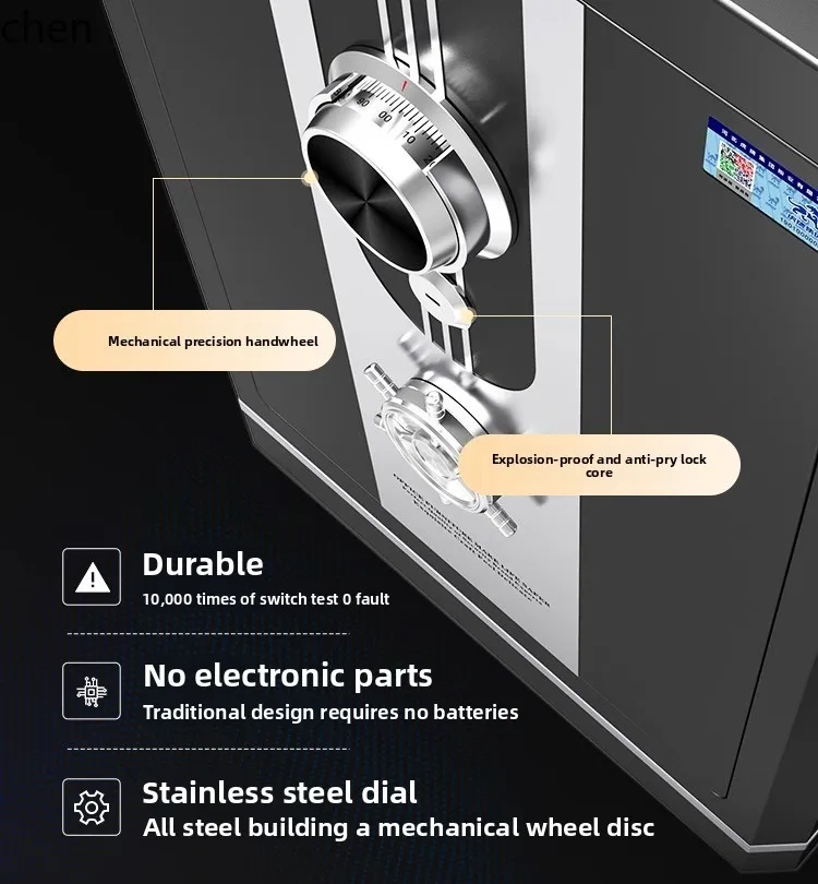 HXL Safe Box Household Small Anti-theft Safe Box Office All-steel Mechanical Password Lock