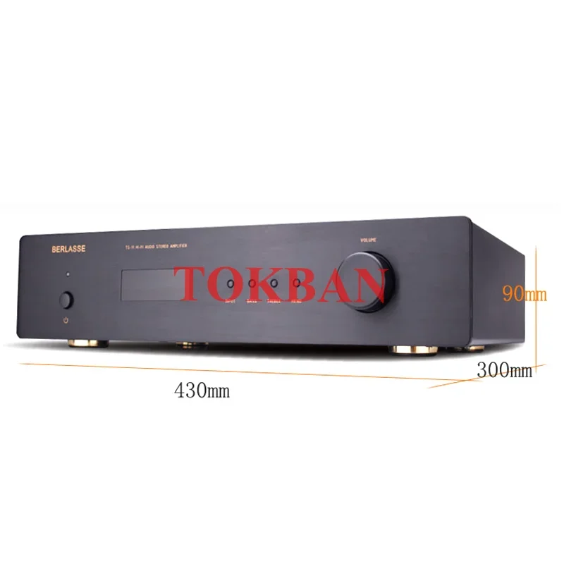 Tokban TS-11 120w*2 2-channel Stereo Amplifier High Power Bluetooth 5.0 Fiber Coaxial Input JRC5532 HIFI Subwoofer Amplifier