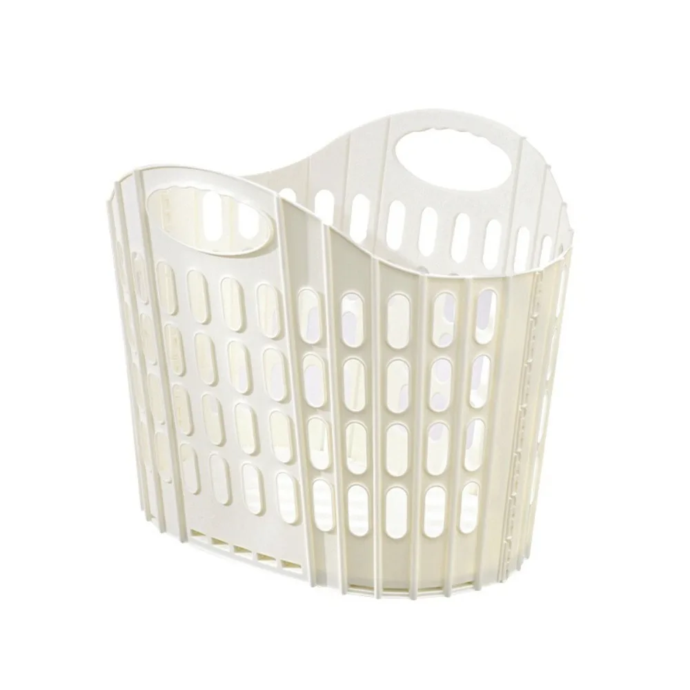 

Plastic Foldable Laundry Basket Multifunctional with Handle Dirty Clothes Basket Wall Mounted Laundry Room Storage Basket