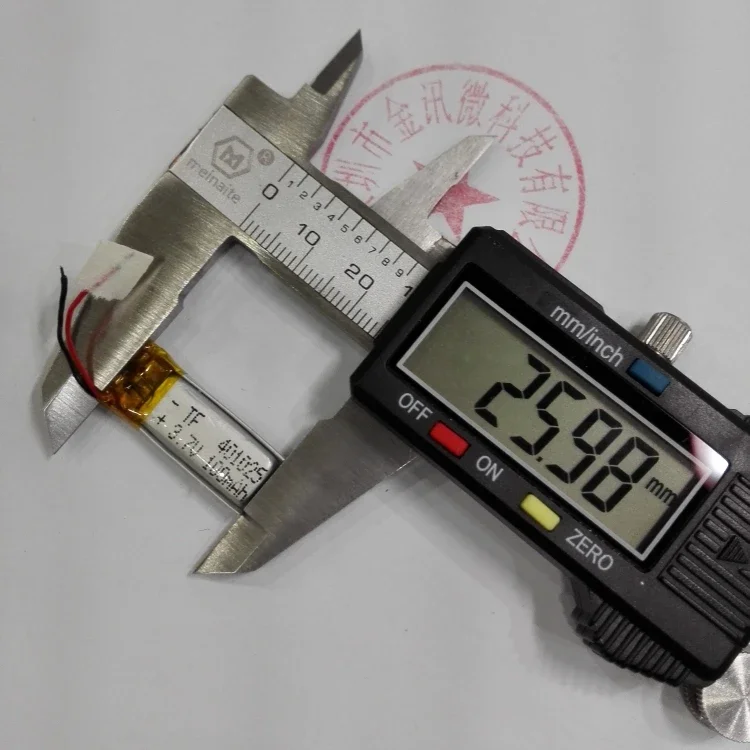 401025 polymer lithium battery, Bluetooth headset, self timer, self timer charging, general 3.7V mini core.