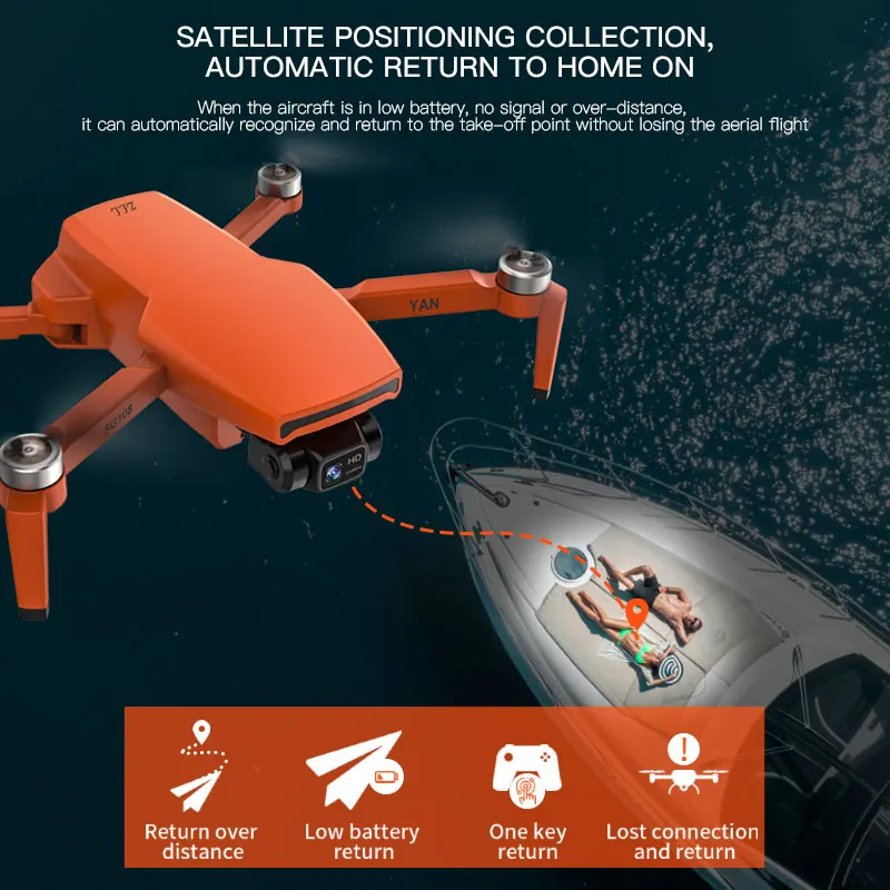 NEW SG108PRO GPS Drone with 5G Wifi Quadcopter 2-Axis Gimbal 4K Dual HD Camera Brushless Optical Flow Drone