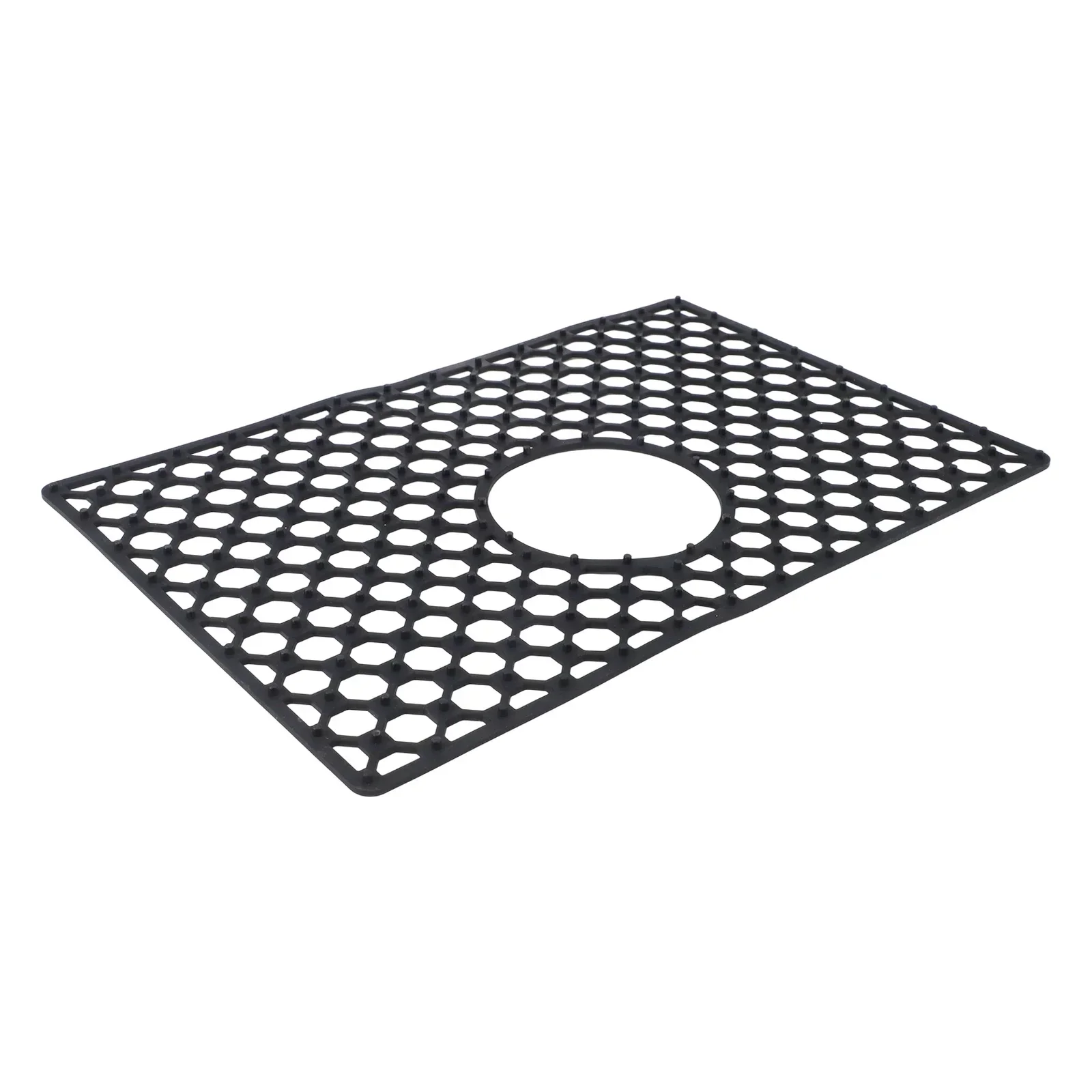 

Силиконовый коврик для раковины на кухню, нескользящий, термостойкий, с отверстиями для слива, идеально подходит для безопасной и эффективной сушки посуды