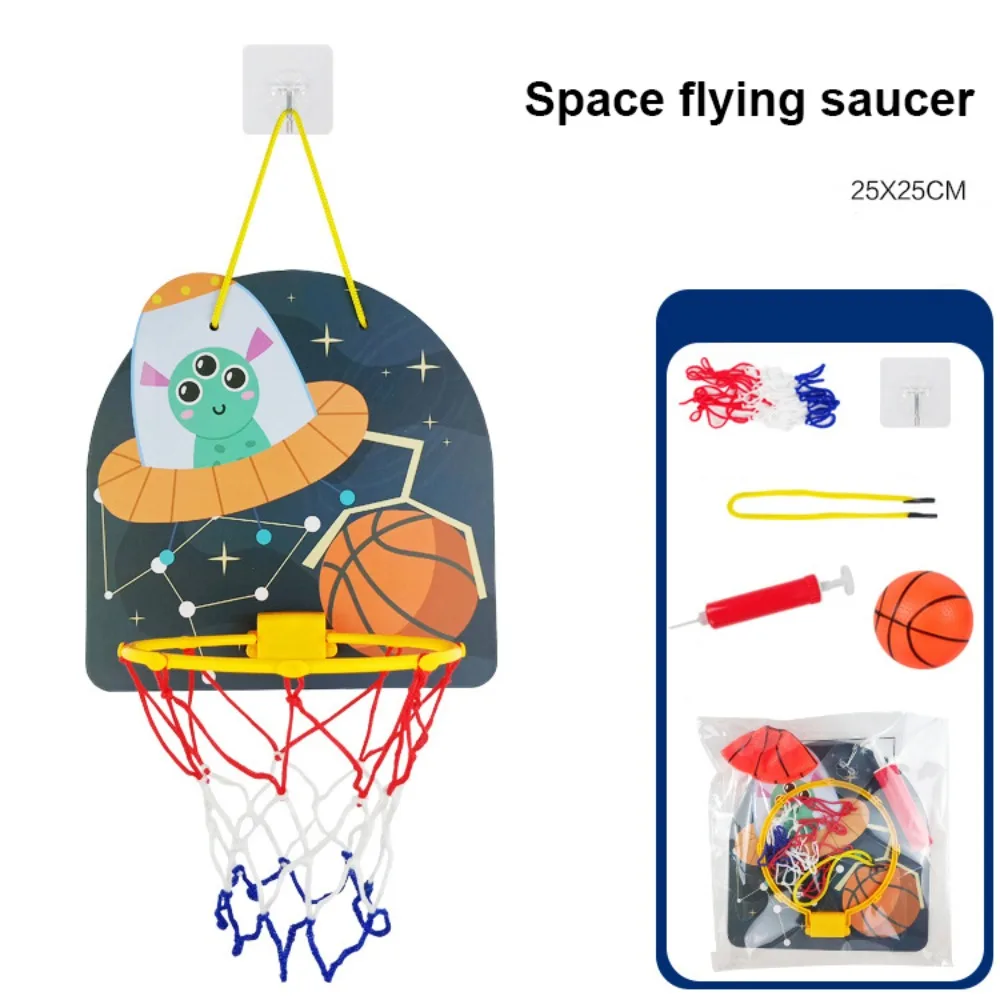 Eltern-Kind-Kinder-Cartoon-Basketballkorb-Set, 10 Stile, Geschenk, Spiel, Sport, Spielzeug, Kunststoff, zum Aufhängen, Überwurf, Dartscheibe