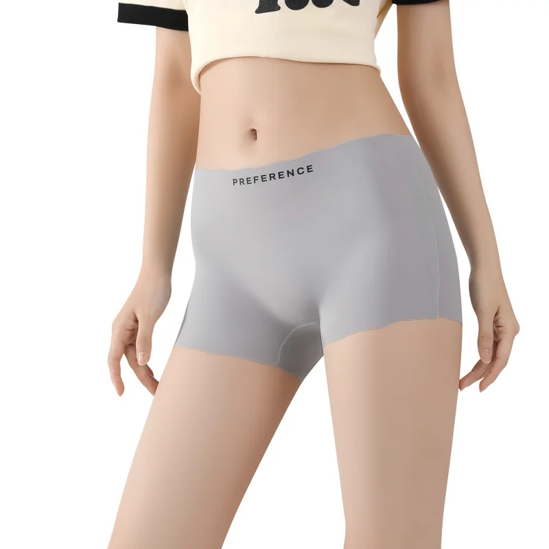 3PCS/set Women\'s Summer Shorts Fashion Ice Silk Underwear Plus Size Shorts Panties Safety Short Pants Seamless Under the Skirt