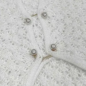 المرأة الأبيض بأكمام طويلة بيكيني اللباس للتغطية على الإناث انظر من خلال عميق V الرقبة جوفاء خارج الشاطئ شبكة عارية الذراعين اللباس مثير الموضة أفضل 6 فساتين شي إن طويلة للمبيعات - رقم 2