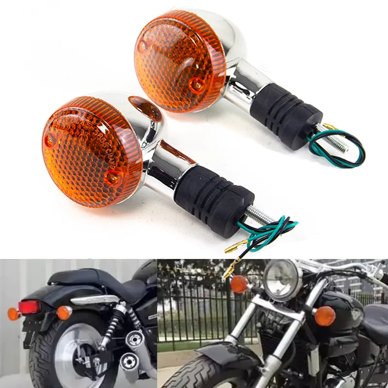 Rear Turn Signals Lights Motorcycle Directional For Honda Magna 250 750 Steed 400 600 VT400 VT600 VT750 VT1100 Shadow 400 750