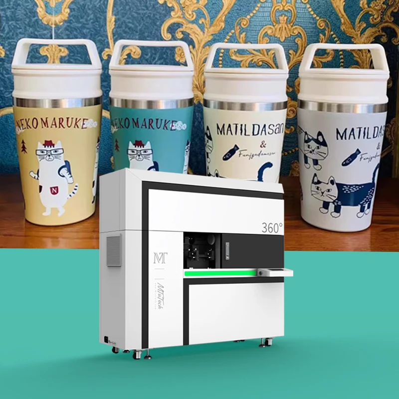 New High-Speed 360 Degree UV Cylindrical Inkjet Printer Full-Automatic Print Condition High Quality Aluminum Glass Cans