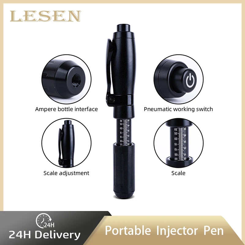 

LESEN Portable 2 IN 1 Needle-Free Injector Gun 0.3ML & 0.5ML Hyaluronic Acid Pen Skin Rejuvenation Tightening Wrinkle Reducing