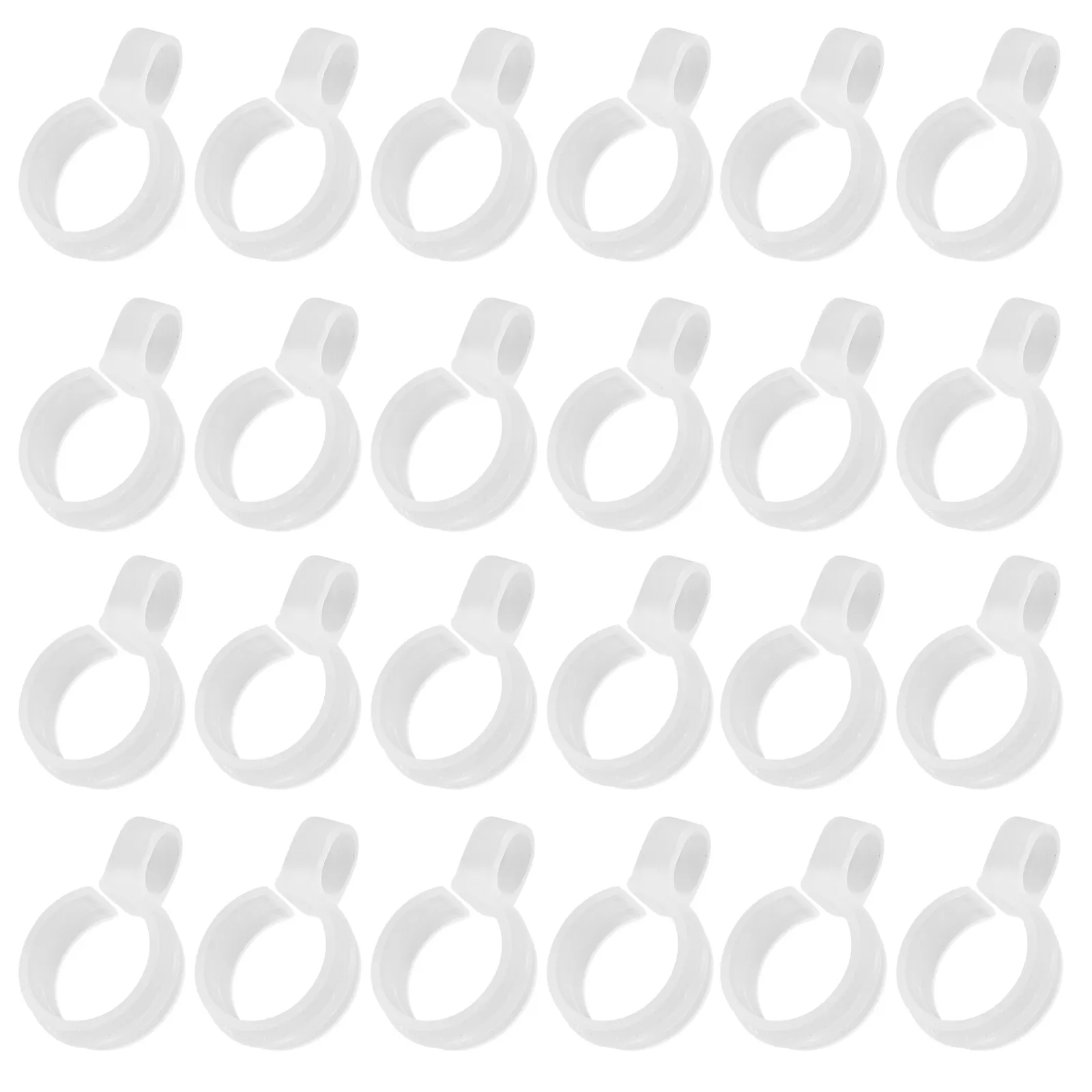 50Pcs Home Studio Windproof Hook Plastic Coat Hanger Buckle Pipe Clamp for Sewing Embroidery Frame Fastener Windproof Hook