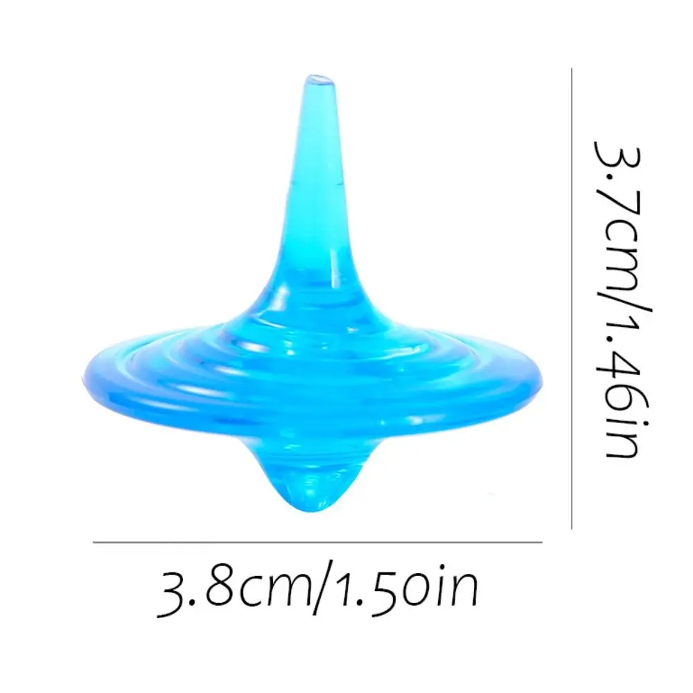 Mini Colorful Acrylic Gyro Educational Handmade Rotating Gyroscope Interactive Safety Spinning Top Kids/Children