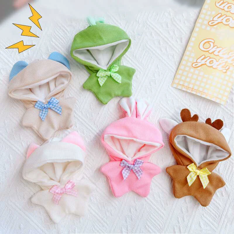 For 10cm Cotton Doll 17cm Labububu Dolls Clothes Dresses Up Doll Accessories Cultivate Hands-on Ability Children's Gift Toys