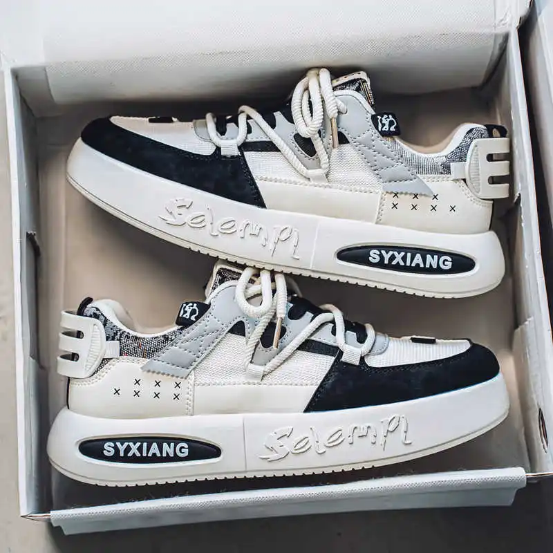 نعل سميك منصة 47 حجم أحذية الرجال المنسوجة أحذية رياضية الرجال أحذية خمر للرجال الرياضة المدربين في الخارج اللعب Hyperbeast