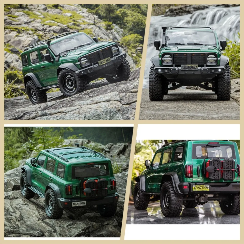 Crawler 1/8 Tank300 RC de ingeniería de precisión 4X4 4X2 dirección de Metal 23KG Servo Control remoto Kit de coche de escalada todoterreno ​